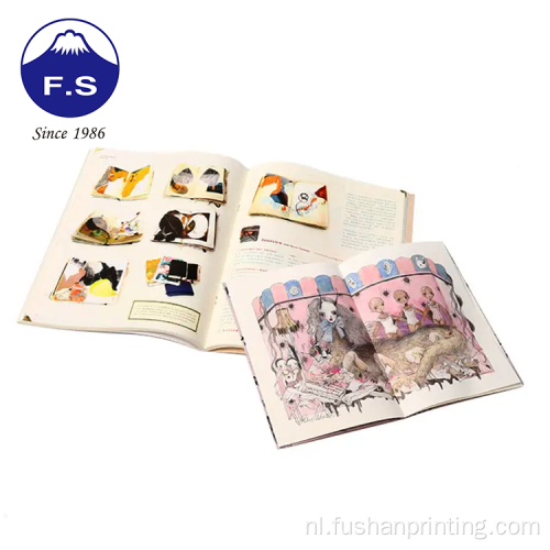 Gerecycled papier softcover product promotionele catalogusboek